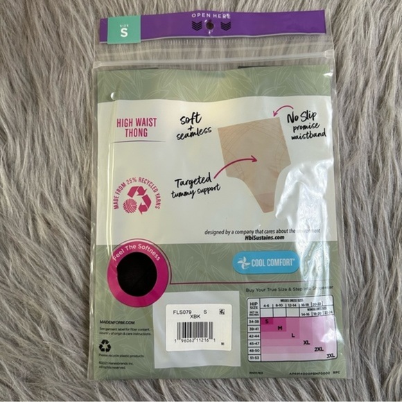Maidenform Flexees Shapewear Womens Size Small‎ High Waist Thong Soft Sea… - Picture 5 of 7